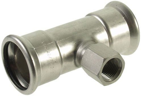 VSH tee muffe/muffe/muffe 108X3/4X108 mm syrefast - Vsh Fabrieken - VSH tee muffe/muffe/muffe 108X3/4X108 mm syrefast