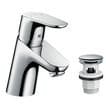 hansgrohe Focus håndvaskarmatur 70 m/PushOpen bundventil, krom - Hansgrohe - hansgrohe Focus håndvaskarmatur 70 m/PushOpen bundventil, krom - Billede 3