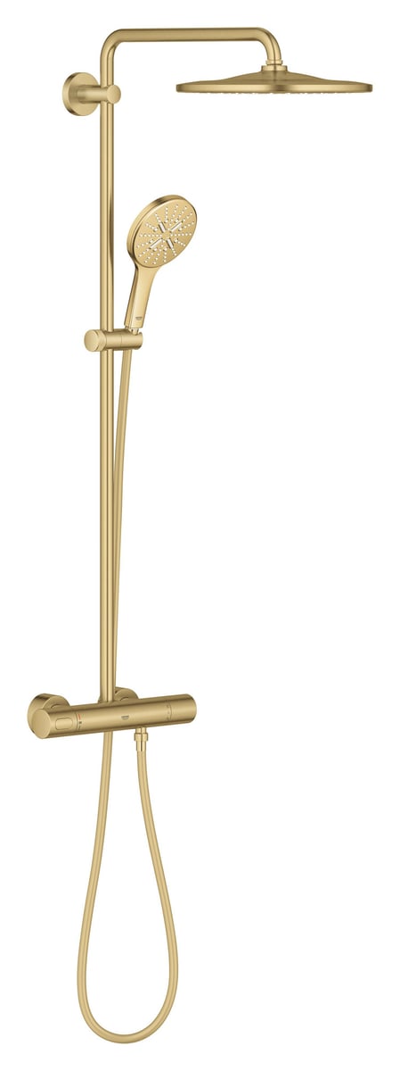 GROHE Rainshower 310 brusesystem med termostat 9,5l bør Cool Sunrise