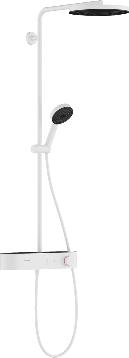 hansgrohe Pulsify S Showerpipe 260 1jet m/ShowerTablet Select 400, mat hvid