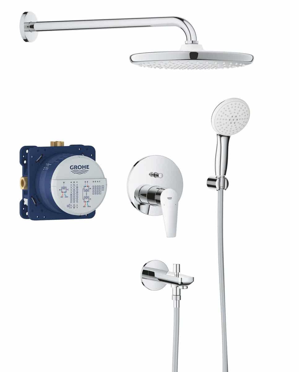 GROHE BauEdge 250 sampak indbyg med kartud krom