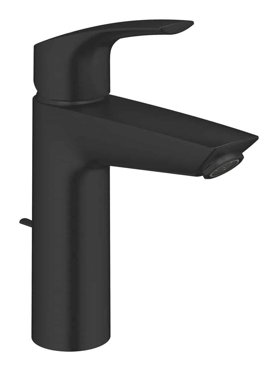GROHE Eurosmart håndvaskarmatur M løft-op bv 5,7l 121mm tud mat sort