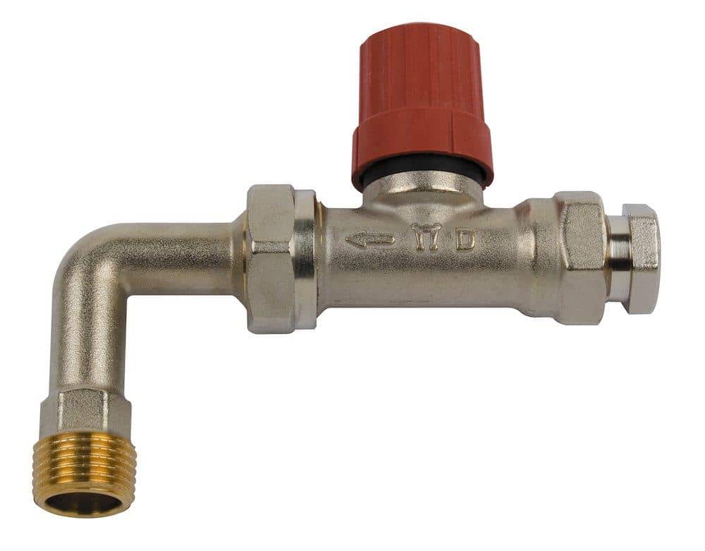 Danfoss RA-K radiatorkobling 1/2" ligeløb 2 strengs