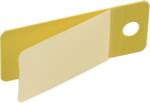 Mærkebjælke gul laminat 150x25mm