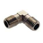 Elbow connector iso r1/4" nickel brass