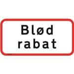 Vejskilt blød rabat ua