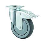 Hjul 100mm drejm/brplad 100kg 2477pjpp50