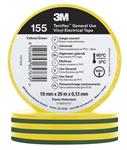 Tape vinyl 155 19mmx20m grøn/gul