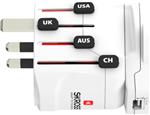 Skross pro world adapter set with usb