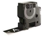 Dymotape d1 24mmx7m hvid/sort