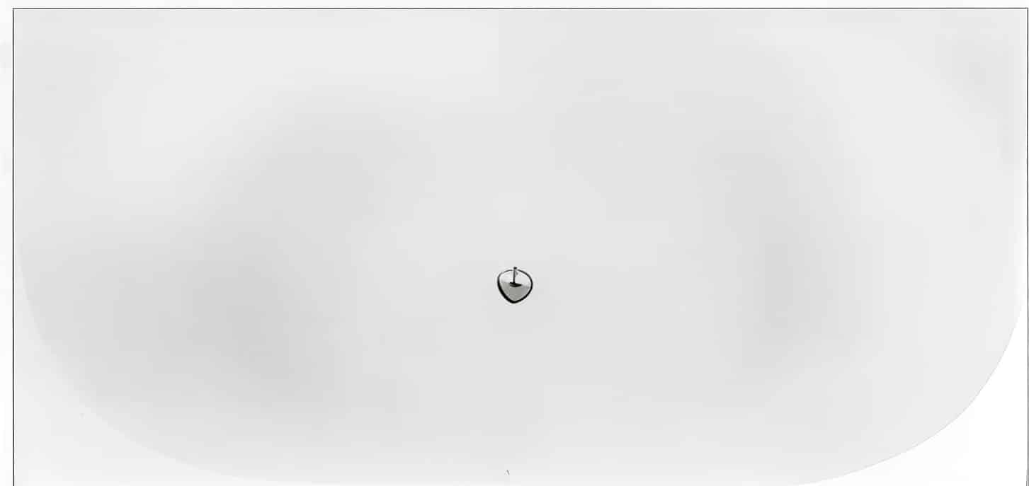 Badekar back to wall 1700 mm venstre