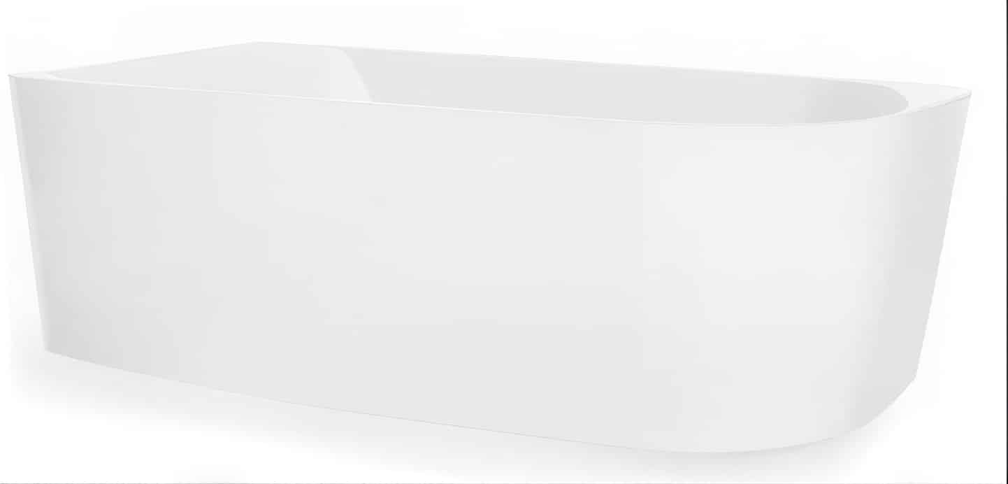 Badekar back to wall 1800 mm venstre
