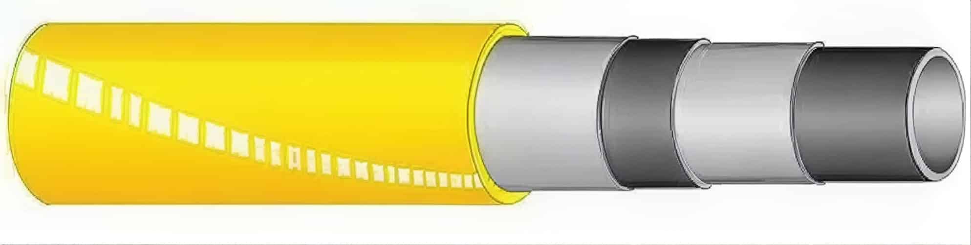 Compressed air hose yel 20 bar 13x23 60m