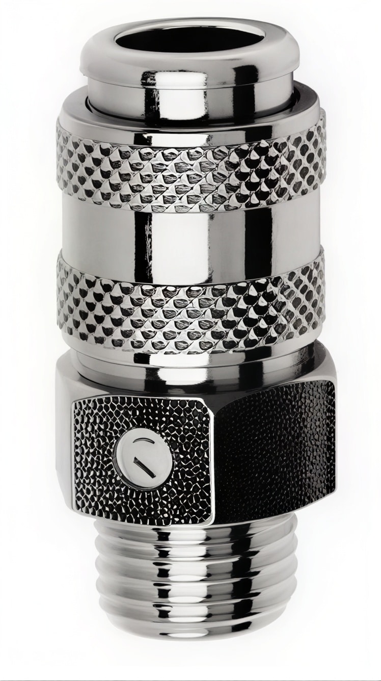 Coupling male thread g1/4" nickel brass