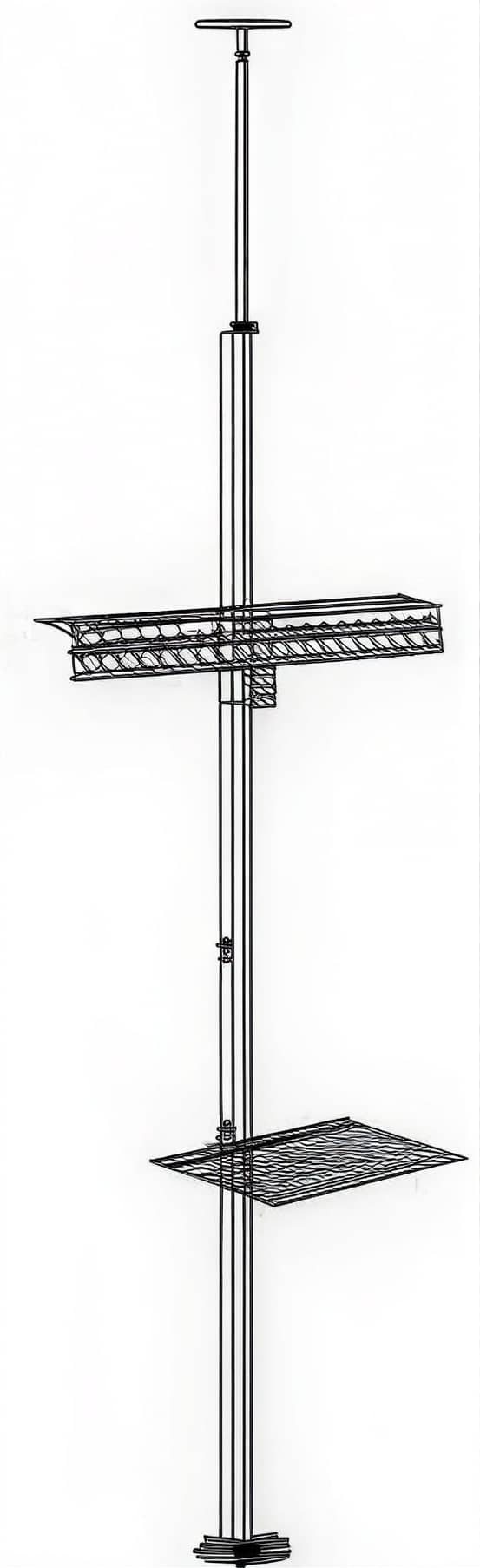 Deltaco floor-to-ceiling mount
