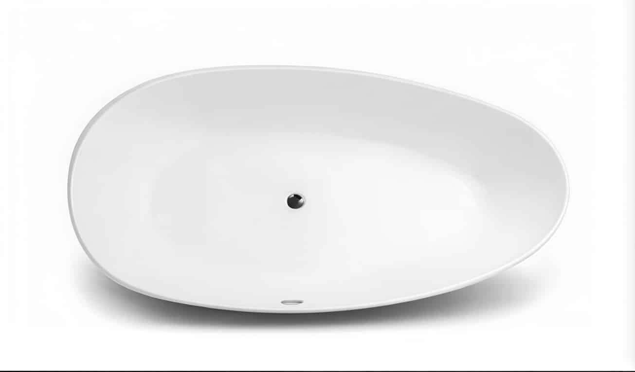 Fritstående badekar 1800x900mm mat hvid