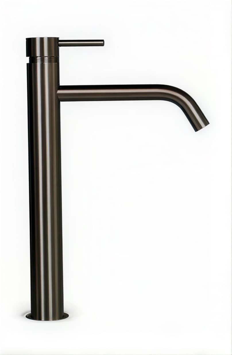 Håndvaskarmatur gun metal høj model