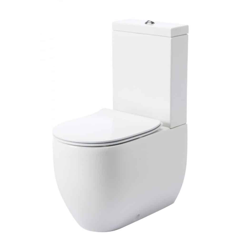 Lavabo Flo gulvstående toilet m/cisterne 360x600x870mm 3/6l skjult S-lås hvid