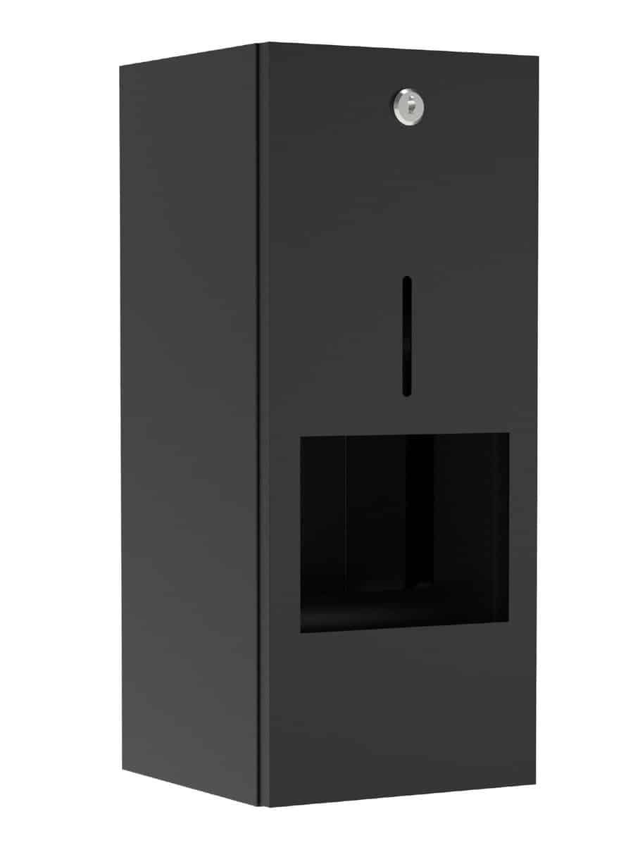 Pressalit Public Premium toiletpapirholder t/1 rulle toiletpapir + 1 reserverulle mat sort
