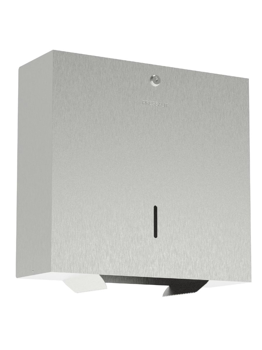 Pressalit Public Premium toiletpapirholder t/1 stor rulle toiletpapir børstet stål