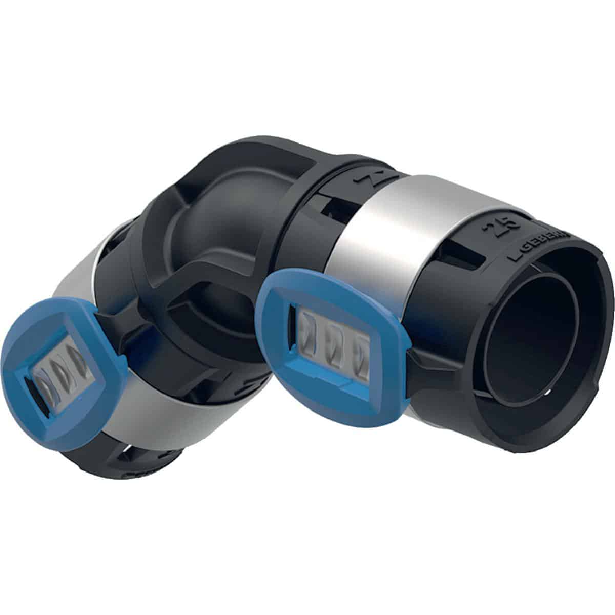 Geberit flowfit bøjning 45° PPSU 20mm sort