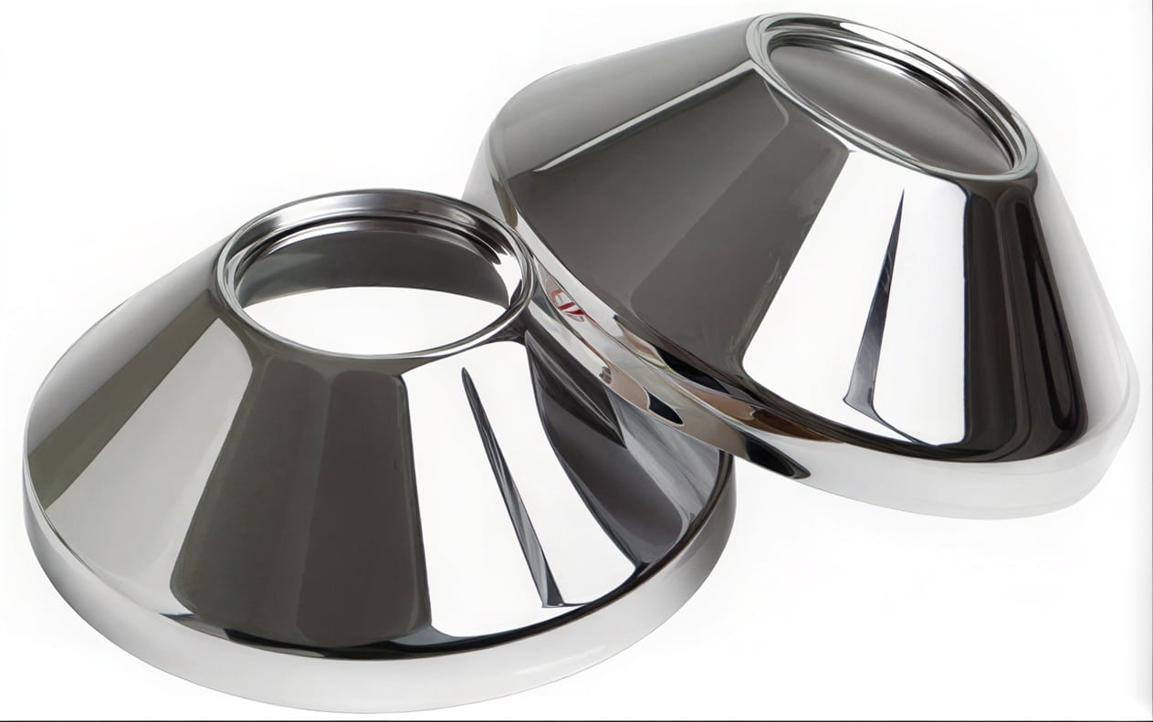 Roset ø70 27 mm x 3/4" - krom 2-pak