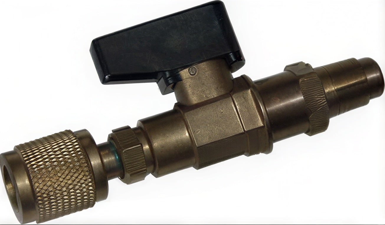 Serviceventil, 1/4"f-1/4"m