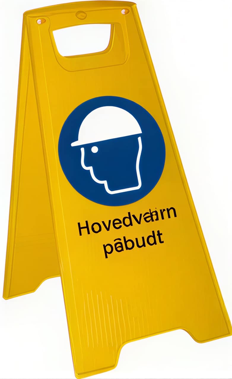 Skilt fritstående hovedværn påbudt
