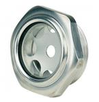 Skueglas rund aluminium 1"rg