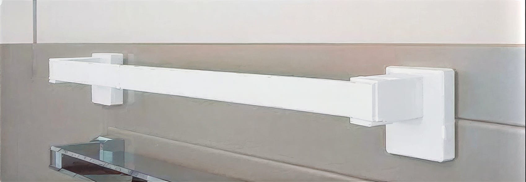 Thermrad håndliste 550mm hvid magnetisk