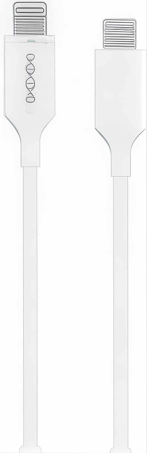Usb-c - lightning kabel, 1 m, hvid