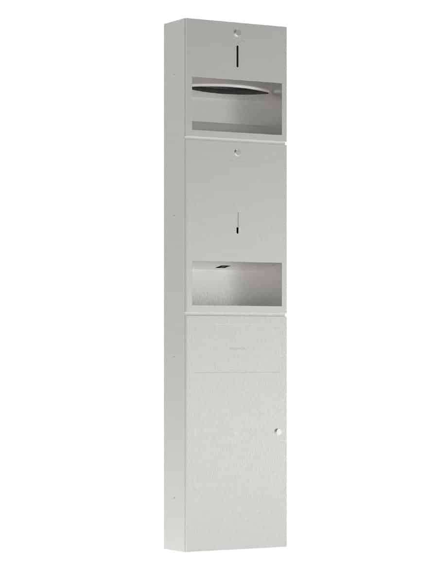 Pressalit Public Premium indbygningsmodul m/papirdispenser, sæbedispenser med sensor og affaldsspand
