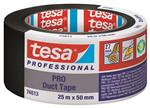 Lærredstape pro sort 74613 25mx50mm