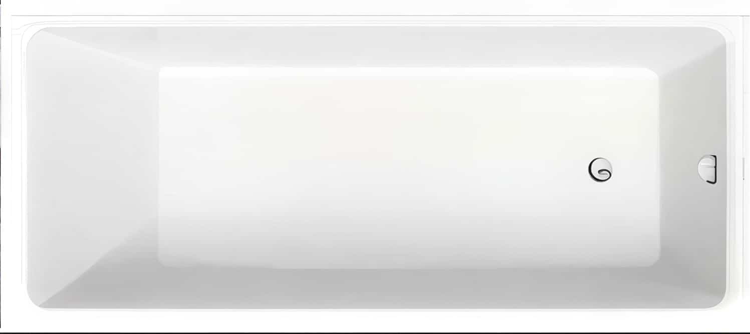 Du no.1 badekar, 1800x800mm, 1 ryglæn