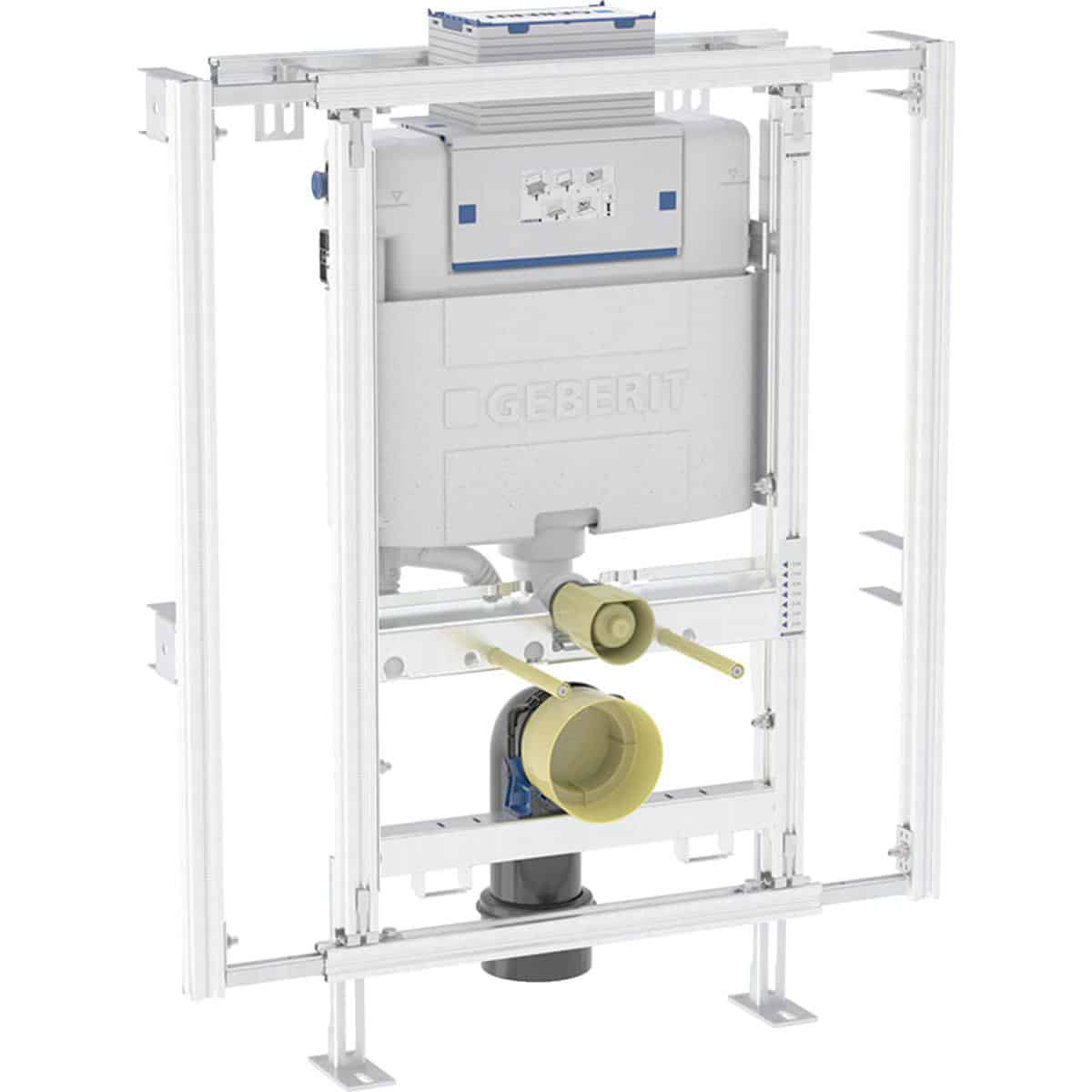 Geberit Gis monteringselement/cisterne stål 900mm t/hængetoilet