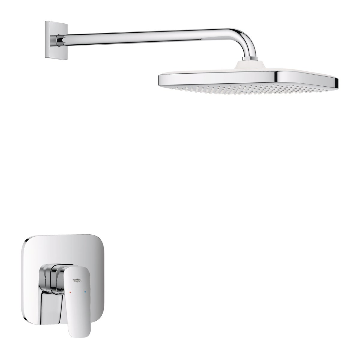 GROHE Cubeo Indbygningsbrusesystem med Tempesta 250 forkromet