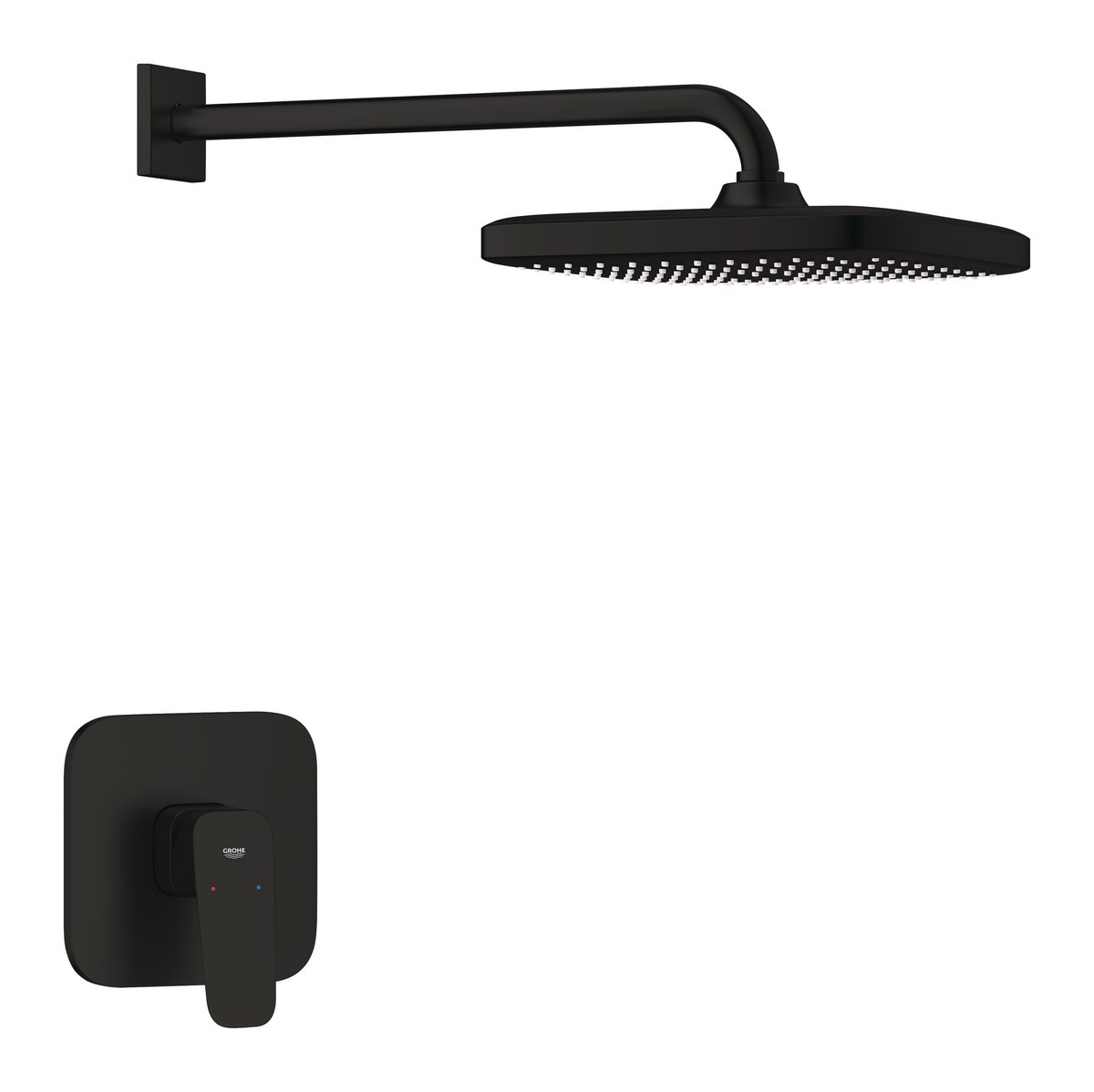 GROHE Cubeo Indbygningsbrusesystem med Tempesta 250 mat sort
