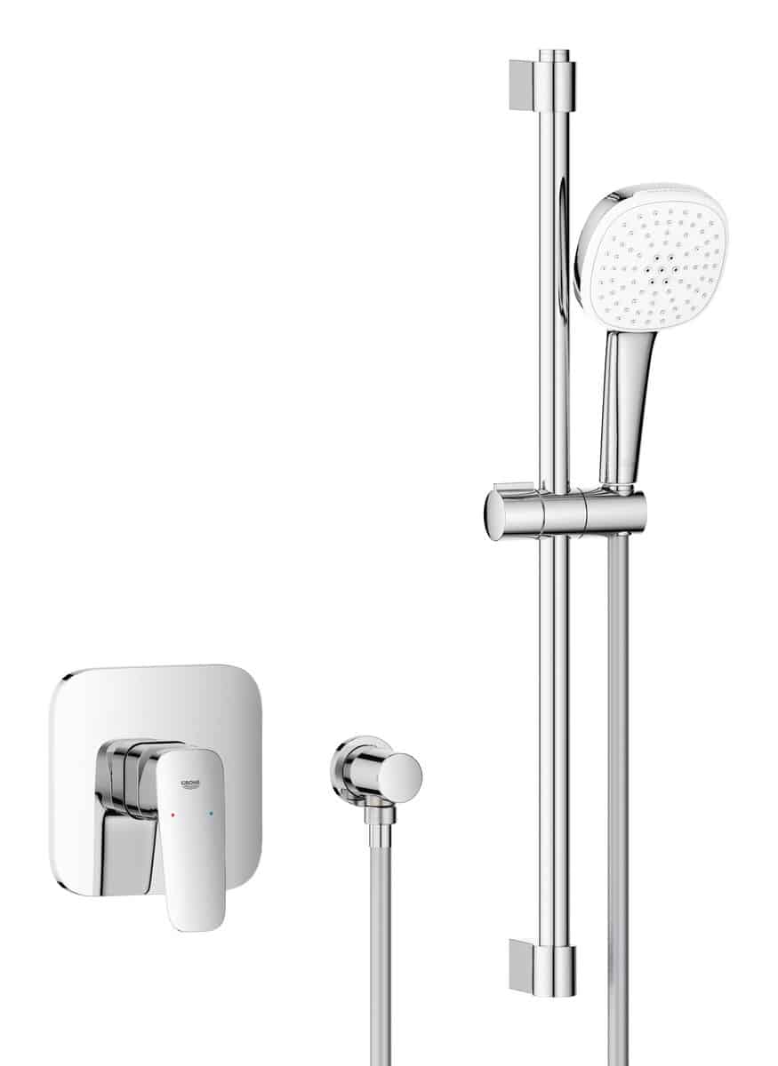 GROHE Cubeo Indbygningsbrusesystem med Tempesta 110 forkromet