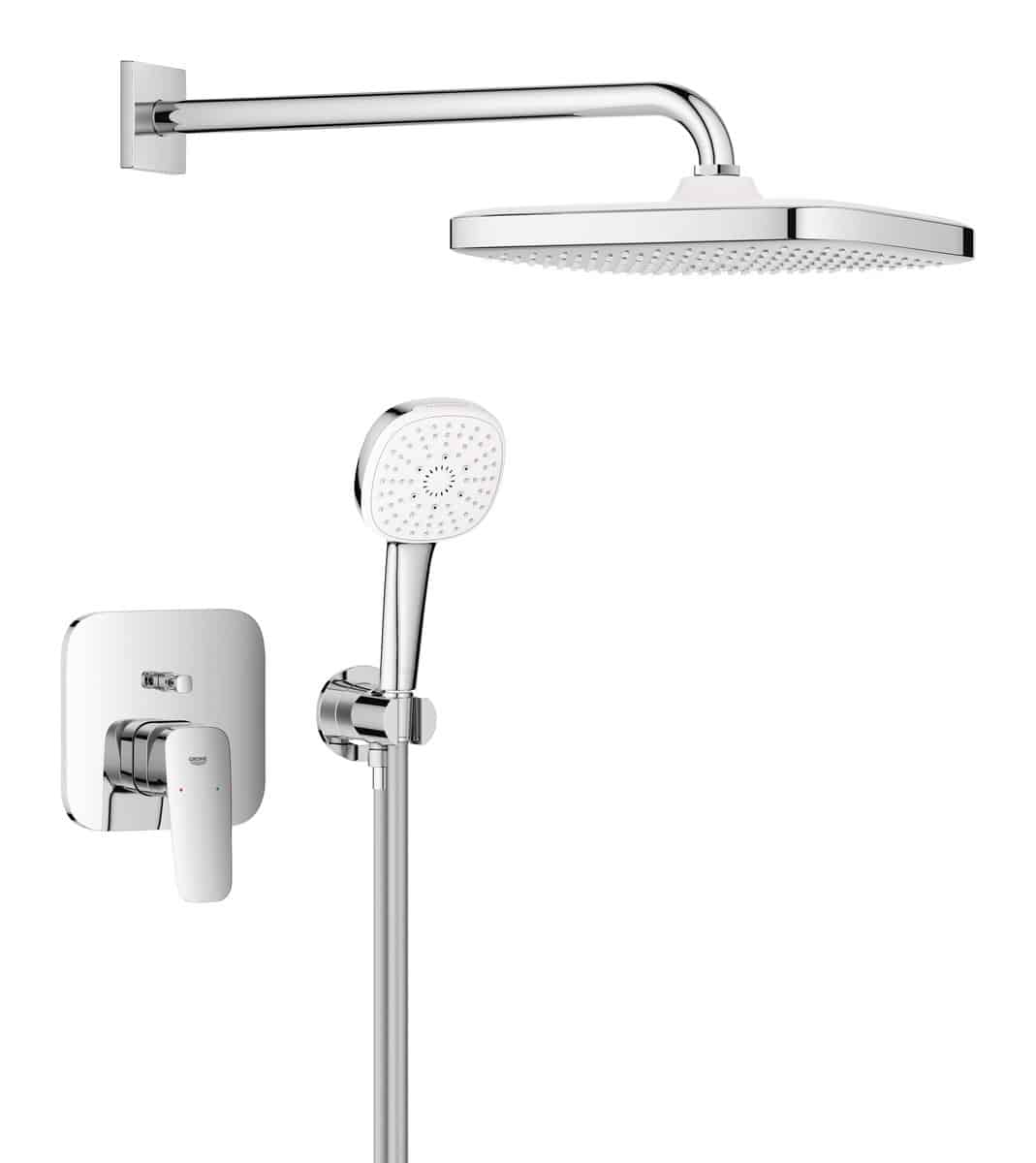 GROHE Cubeo Indbygningsbrusesystem inkl. håndbruser med Tempesta 250 forkromet