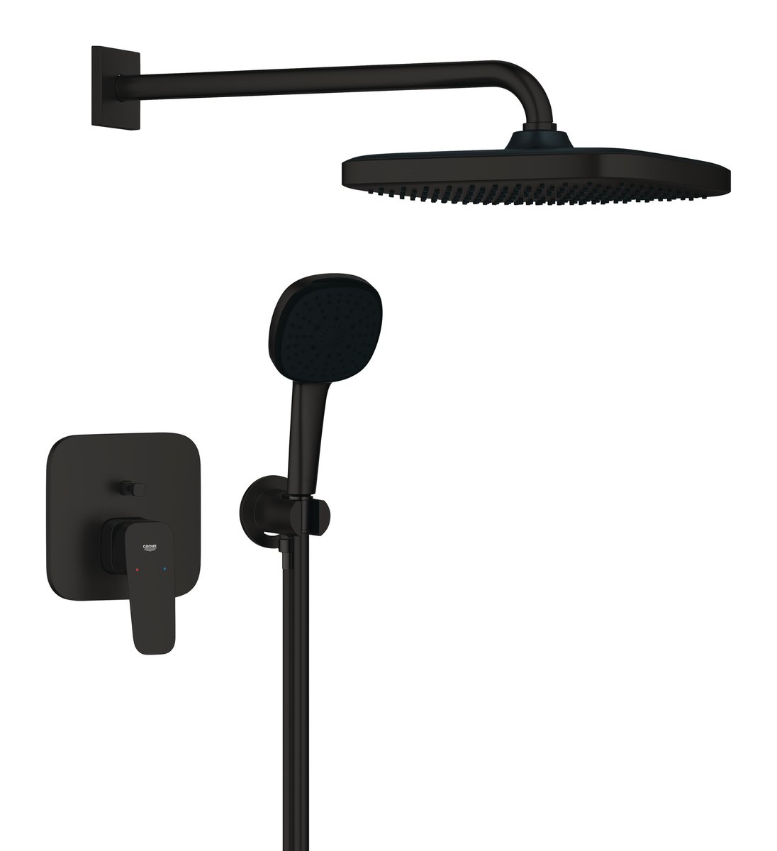 GROHE Cubeo Indbygningsbrusesystem inkl. håndbruser med Tempesta 250 mat sort