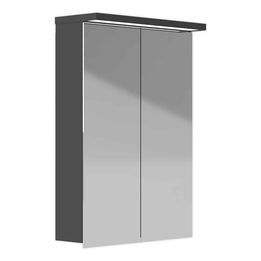 KRISS Skandi LED design spejlskab 60cm antracit
