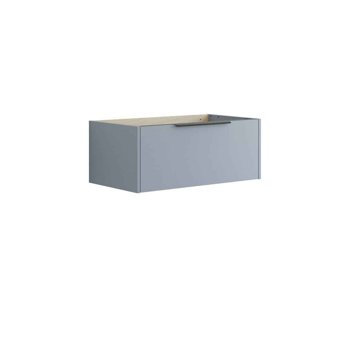 Dansani Mido vaskeskab 80x32 cm m/1 skuffe, glat blå mat