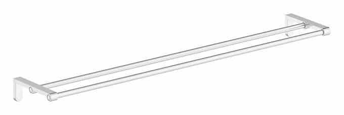 Damixa Zen håndklædestang 800 mm dobbelt krom