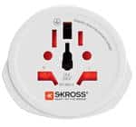 Skross verden til eu adapter, hvid