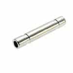 Straight stem 6mm nickel plated brass