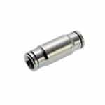 Straight connector 10mm nickl plat brass