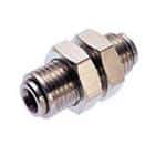 Bulkhead connector 10mm m18x1 nickelbras