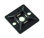 Holder til kabelbinder 28x28mm sort