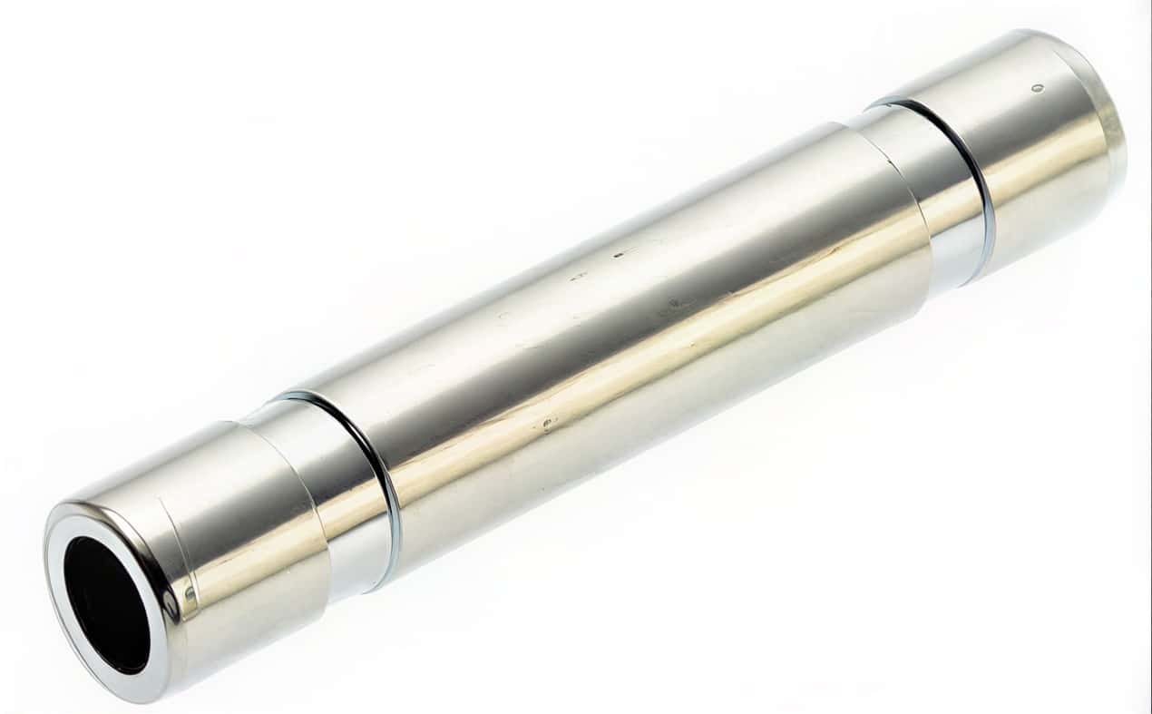 Straight stem 10mm nickel plated brass