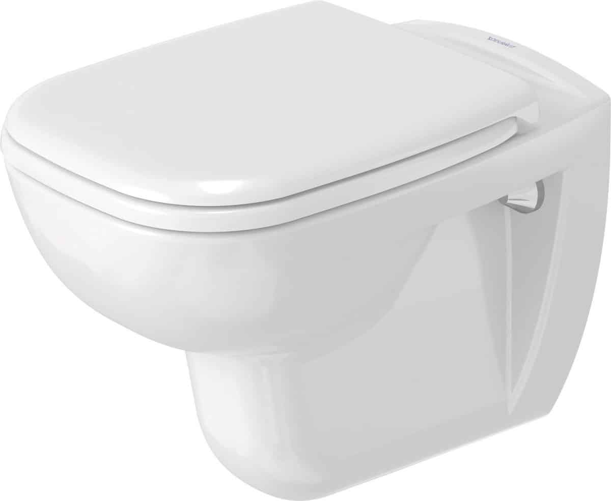 Duravit D-Code toilet 545mm hvid højglans HygieneGlaze
